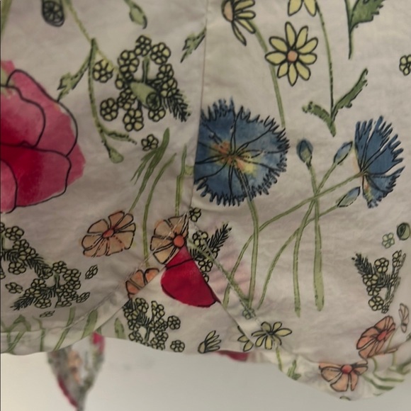 Talbots Red and Blue Casual Button Down Shirt - Picture 9 of 14